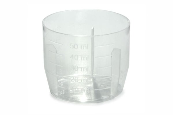 Measuring cup from 5ml to 50ml